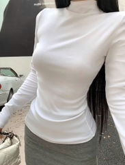 SET 3 ÁO ZIP LÔNG GIỮ NHIỆT ĐEN TRẮNG BE NỮ THU ĐÔNG SẴN