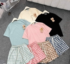 SET BỘ ĐỒ NGỦ NỮ VẢI COTTON SẴN(xả 85k)