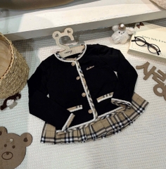 SET VÁY BBR ÁO KHOÁC DÀI SANG CHẢNH BÉ GÁI