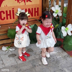 SET BỘ HOÀ BÌNH ĐỎ TRẮNG BÉ TRAI BÉ GÁI