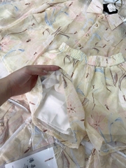 SET BỘ SƠ MI QUẦN ĐÙI HOA HOÈ NỮ
