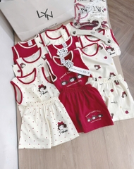SET 3 BỘ SÁT NÁCH TONE ĐỎ BÉ GÁI( xả 109k)