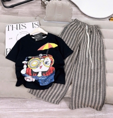 SET BÉ GÁI SZ ĐẠI QUẦN KẺ CÔ GÁI ĐEO KÍNH