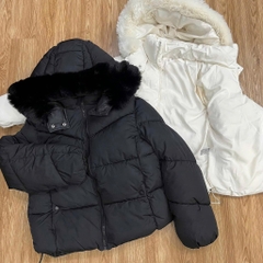 ÁO PHAO BÉO MŨ LÔNG NỮ THU ĐÔNG