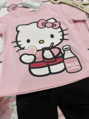SET ÁO HELLO KITTY KÈM QUẦN BÉ GÁI (SALE 70k)