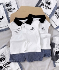 SET ÁO BA LỖ QUẦN BÒ BÉ TRAI ( xả 69k )