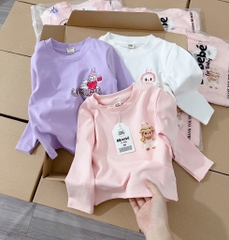 SET 3 ÁO ZIP LABUBU DÀI TAY CHO BÉ SẴN