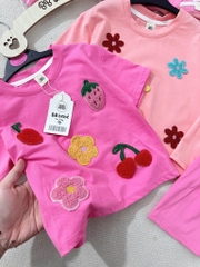 SET COTTON HOA QUẢ NỔI TONE HỒNG BÉ GÁI(SALE 89k)