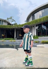 SET 2 BỘ THỂ THAO XANH TRẮNG SỌC KẺ BÉ TRAI SẴN(XẢ 75k)