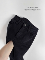 QUẦN JEANS NỮ ĐEN LOE SẴN (XẢ 89k)