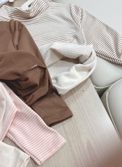 COMBO 4 ÁO GIỮ NHIỆT CỔ CAO DÀI TAY BÉ GÁI