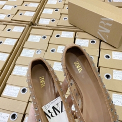 GIÀY DÉP - GIÀY BÚP BÊ ĐÍNH ĐÁ NÂU HÀNG CC (XẢ 120k)