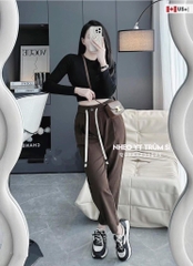 QUẦN BAGGY KAKI DÂY RÚT QC SIÊU CHẤT 3M NỮ