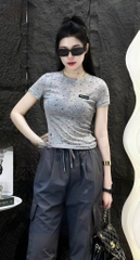 SET BỘ NỮ QUẦN TÚI HỘP DÚT GẤU MIXX ÁO CHẤM BI MIU MIU