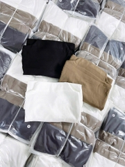 SET 3 ÁO ZIP LÔNG GIỮ NHIỆT ĐEN TRẮNG BE NỮ THU ĐÔNG SẴN