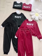 SET NỈ LÓT LÔNG NAVY PHỐI LEN HÀNG QC NỮ THU ĐÔNG SẴN (SALE 199k)