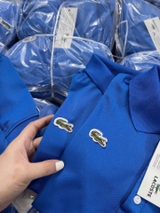 ÁO POLO LACOSTE THÊU CÁ SẤU XANH DƯƠNG NỮ SẴN (XẢ 55k)