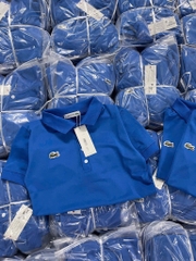 ÁO POLO LACOSTE THÊU CÁ SẤU XANH DƯƠNG NỮ SẴN (XẢ 55k)
