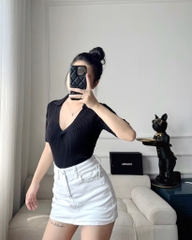 ÁO LEN TĂM POLO CỔ V Z.RAA NỮ THU ĐÔNG (XẢ 79k)