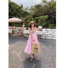 VÁY 2S MAXI KẺ SIU HOT (Xả 60k)