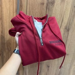 SET NỈ 2 DA ĐỎ CỔ KÉO KHOÁ NỮ THU ĐÔNG