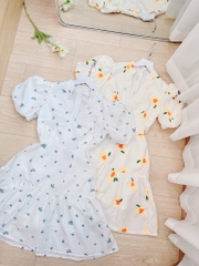 VÁY CỔ V XOÈ BÈO 2 LỚP XẢ 119k