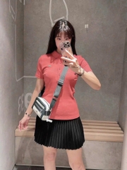 ÁO POLO CÁ SẤU MÀU CAM ĐÀO NỮ