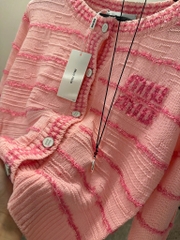 ÁO LEN CAẢDIGAN HỒNG MIU MIU NỮ