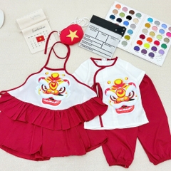 SET TRUNG THU KỲ LÂN ĐỎ BE BÉ TRAI BÉ GÁI SẴN