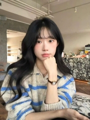 ÁO LEN KẺ CÓ CỔ 2 MÀU NỮ THU ĐÔNG