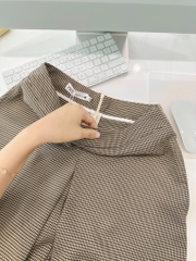 QUẦN VÁY DẠ KẺ LI TRƯỚC NỮ THU ĐÔNG SẴN