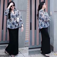 ÁO VOAN ZARA HOẠ TIẾT CÚC TRAI NỮ