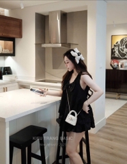 SET ÁO REN MIX CHÂN VÁY XẾP LY  Nữ