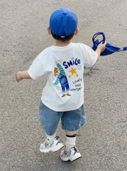 SET ÁO SMILE QUẦN BÒ BÉ TRAI