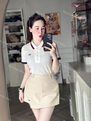 ÁO POLO CÁ SẤU CỔ VIỀN NỮ SẴN