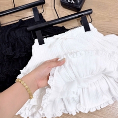 SET 2 CHÂN VÁY ĐEN + TRẮNG TẦNG XOÈ BÉ GÁI