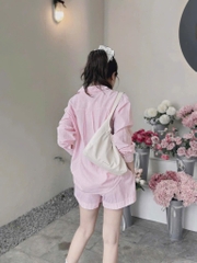 SET BỘ GẤU DÀI TAY THÊU NỮ SẴN