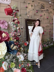 SET ÁO LI SƯỜN MIX CV BÈO DÀI NỮ SẴN