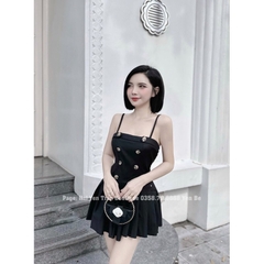 VÁY 2S NỮ TK CÚC TRƯỚC KÈM ĐAI SẴN