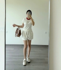 QUẦN SHORT BÒ NỮ CHUN THÊU NGỰA SẴN