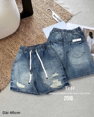 QUẦN BÒ NỮ CẠP CHUN PHỐI RÁCH SẴN