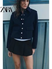 ÁO KHOÁC DẠ NỮ THU ĐÔNG ZR 2 LỚP CÚC CAO CẤP NỮ SẴN