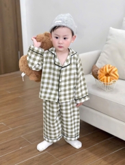 SET 2 BỘ DÀI PIZAMA KẺ BÉ TRAI SẴN