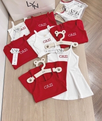 SET 2 VÁY 2 DÂY THÊU CAZI BÉ GÁI