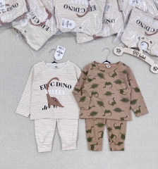 SET 2 BỘ DÀI KHỦNG LONG TONE NÂU BE SIÊU XINH