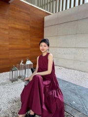 VÁY ĐỎ DÁNG DÀI SÁT NÁCH NỮ