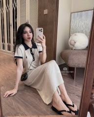 VÁY DÁNG DÀU FORM SUÔNG THÊU NGỰA NỮ