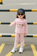 SET 2 BỘ GẤU CARO DÀI BÉ GÁI SẴN