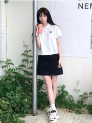 ÁO POLO THÊU GẤU SPAO KOREA NỮ SẴN (sale 115k)