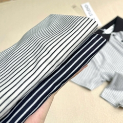 ÁO POLO KẺ CỔ ĐEN 2 MÀU NỮ